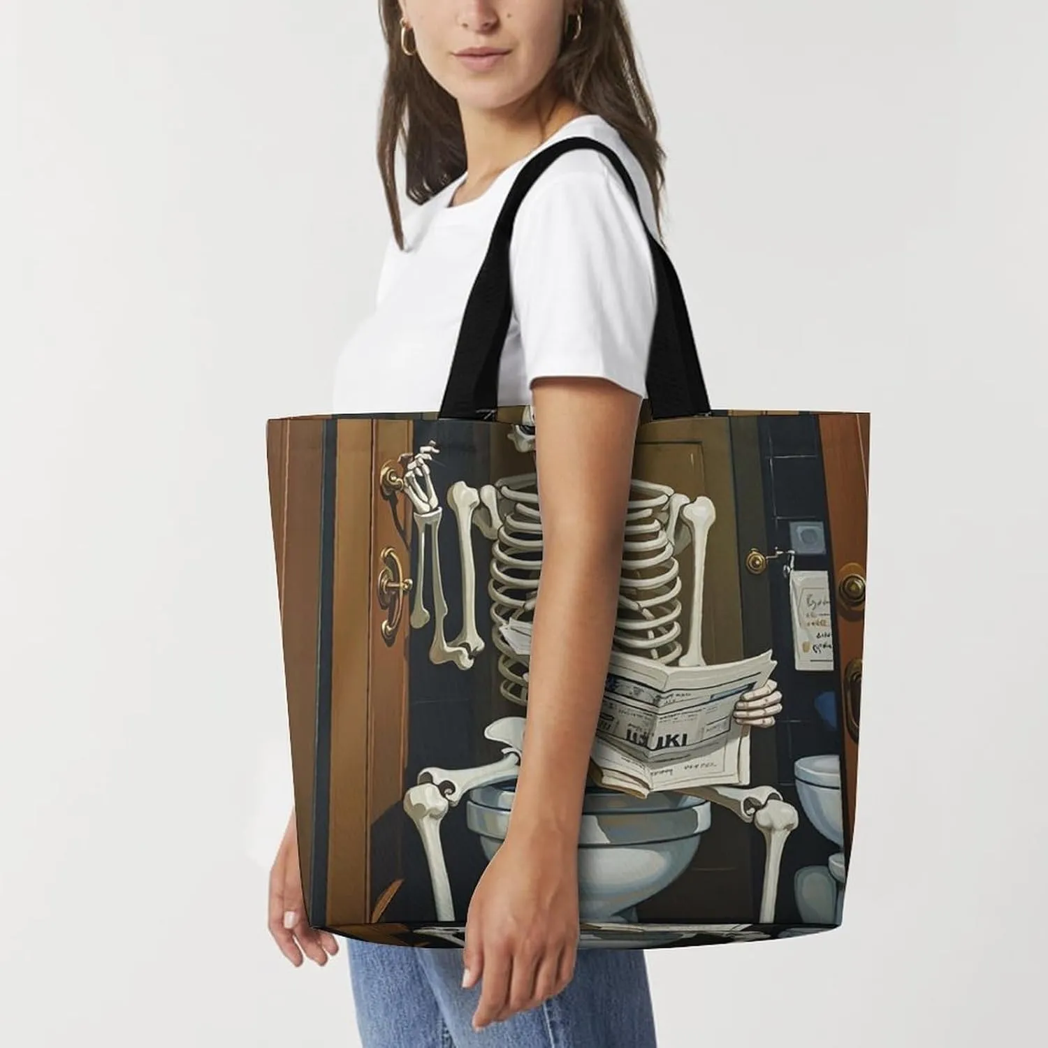 Electric Guitar Music Tote Bag for Women Reusable Grocery Shoulder Bag Shopping Bags for Travel, Groceries