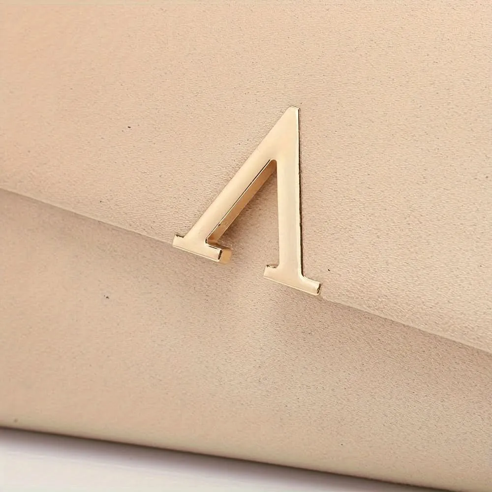 Elegant Evening Clutch, Faux Suede, Lightweight