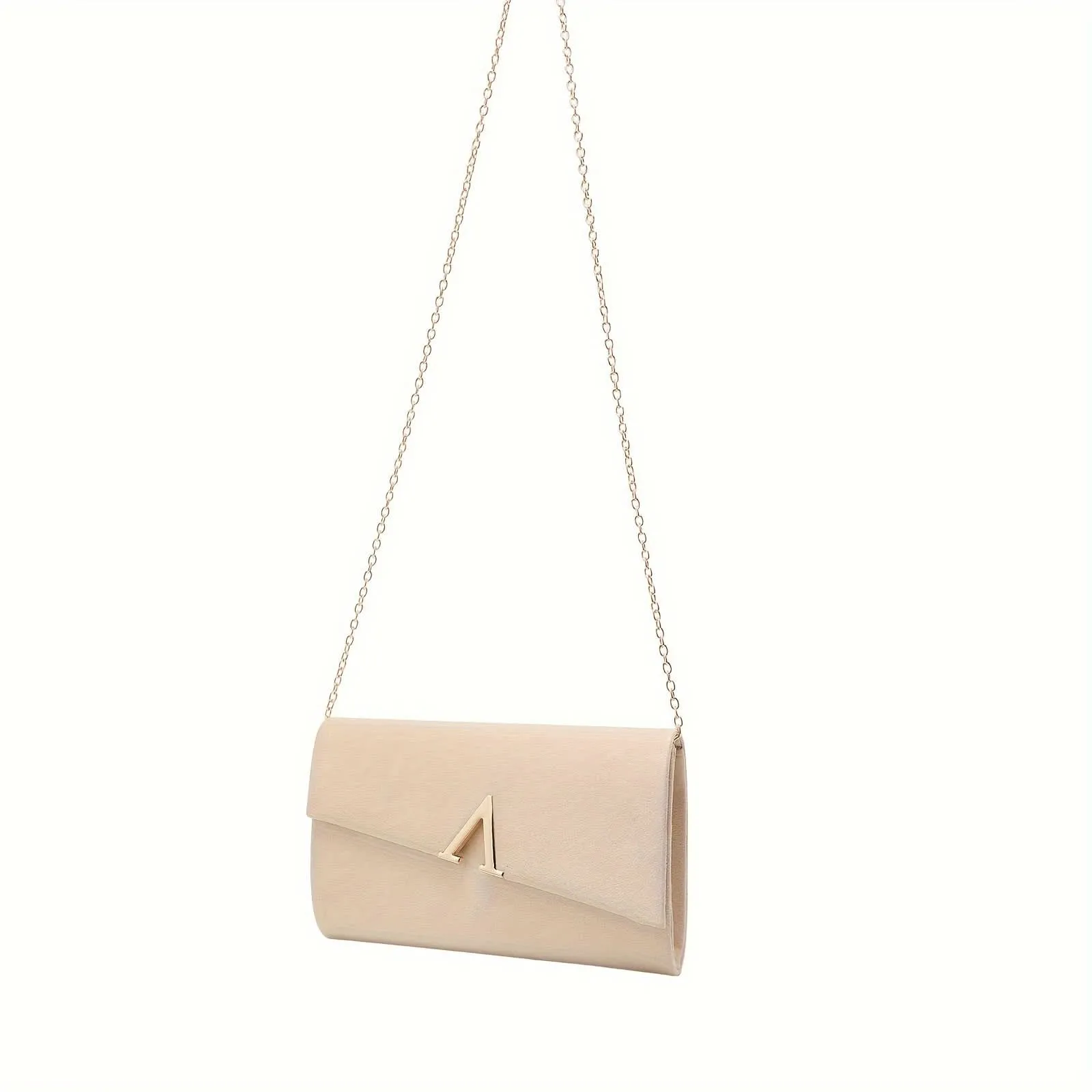 Elegant Evening Clutch, Faux Suede, Lightweight