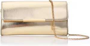 Evening Clutch Bag for Women Wedding Evening Bag Metallic PU Crossbody or Shoulder Bag for Bridal Birthday Prom Party
