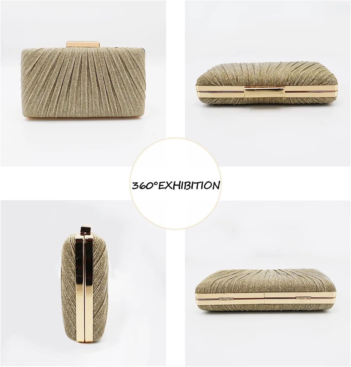 Evening Clutch Purses - Women's Evening Bag Party Purses Handbag for Cocktail/Prom/Party/Wedding/Formal