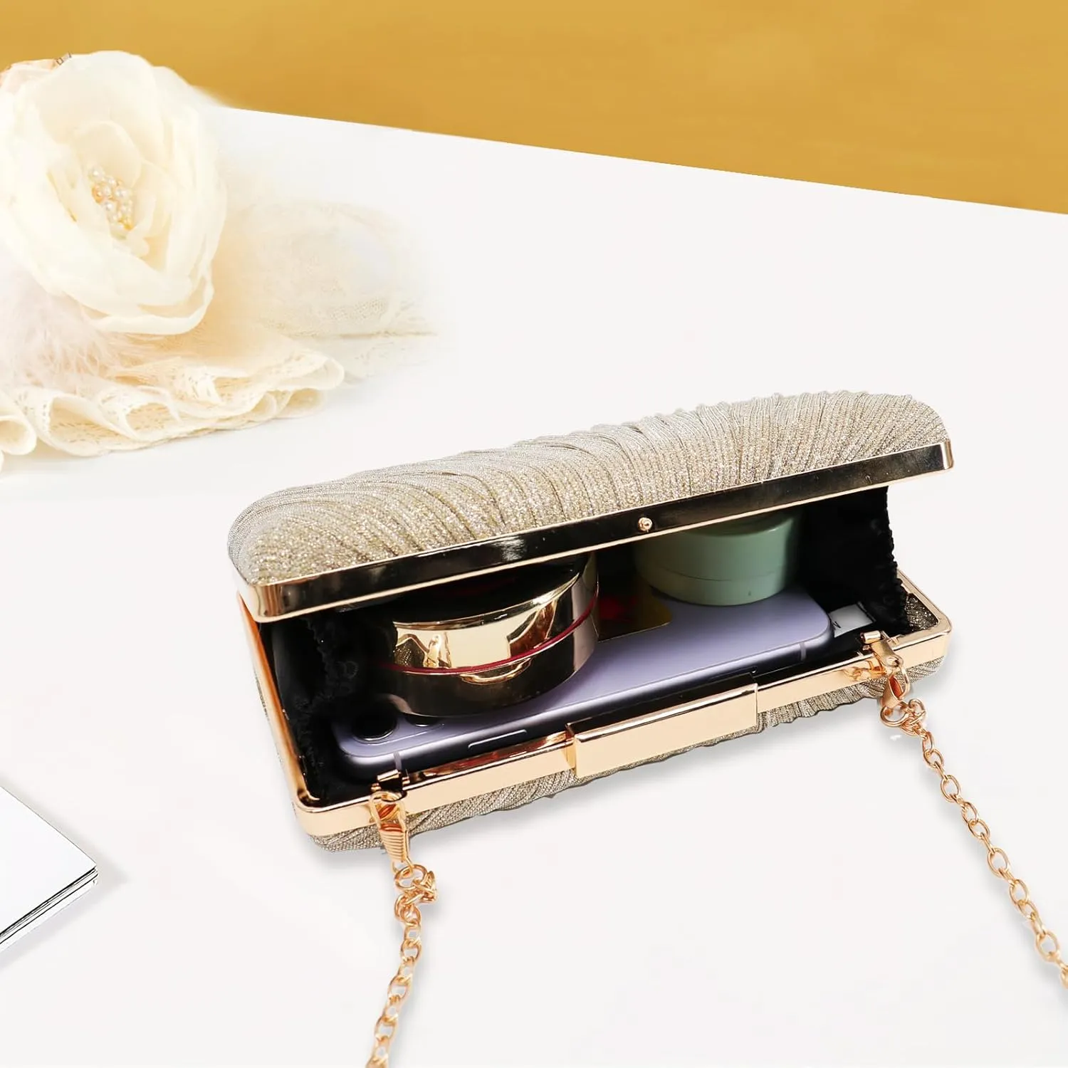 Evening Clutch Purses - Women's Evening Bag Party Purses Handbag for Cocktail/Prom/Party/Wedding/Formal