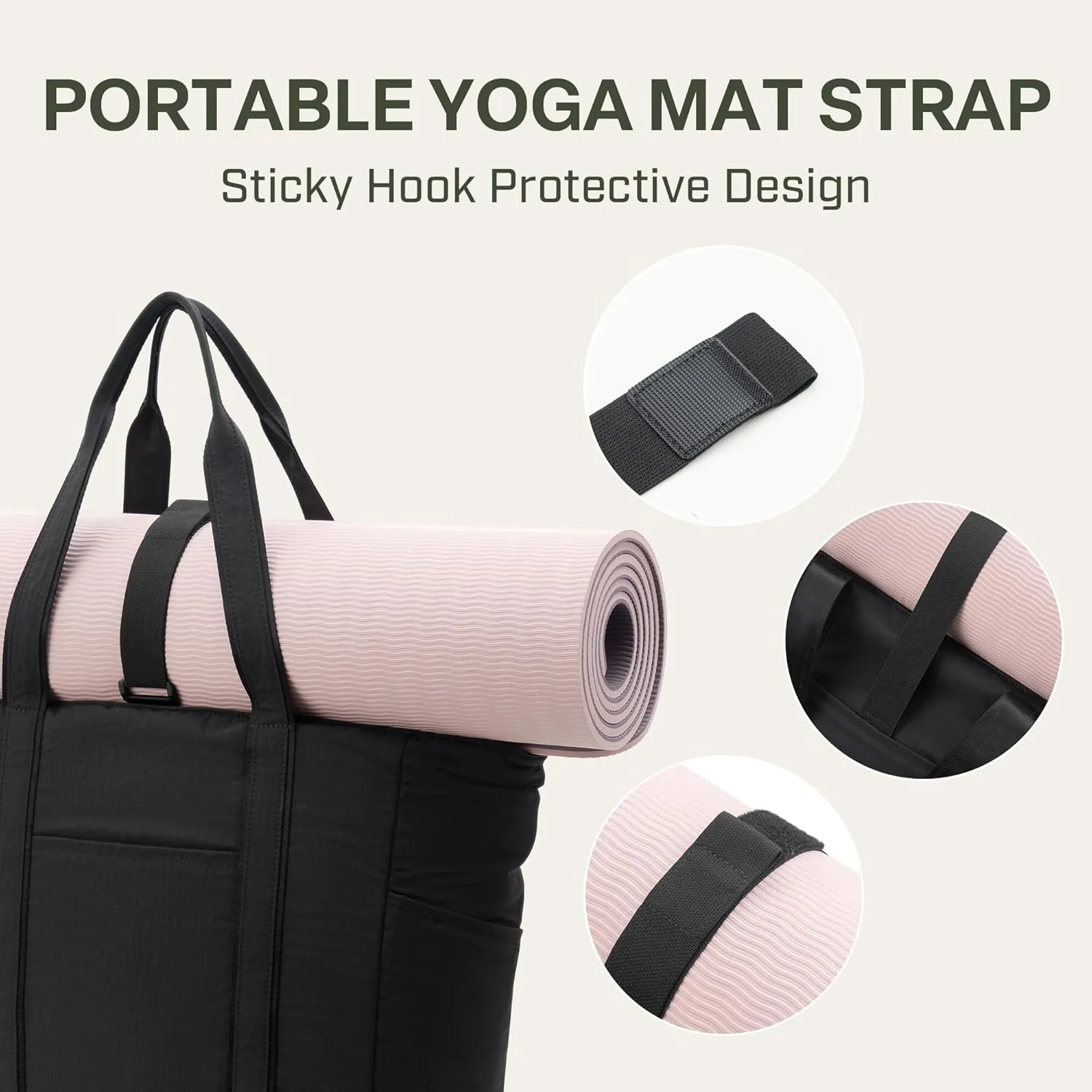 Everfun Large Tote Bag for Women, Gym Tote with Wet Compartment for Daily Yoga, Laptop Work Bag, Travel, Weekend, Beach