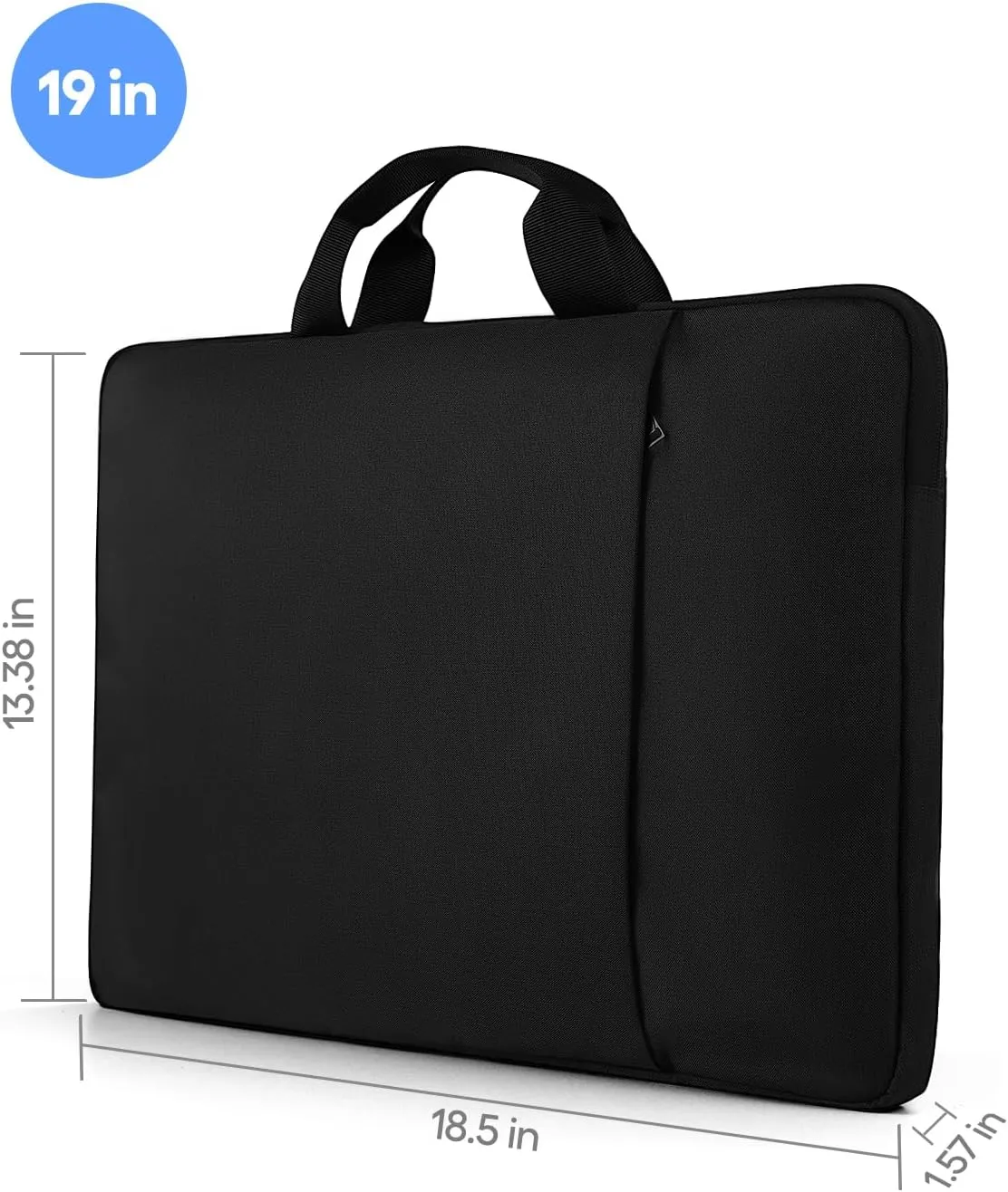 EVICIV Laptop Sleeve Case 19 inch, 360° Protective Handbags Portable Computer Cover Bag with Pocket Zipper for 17-19 inch Monitor Laptop HP Dell Lenovo Surface Notebook PC Laptop Books (Black)