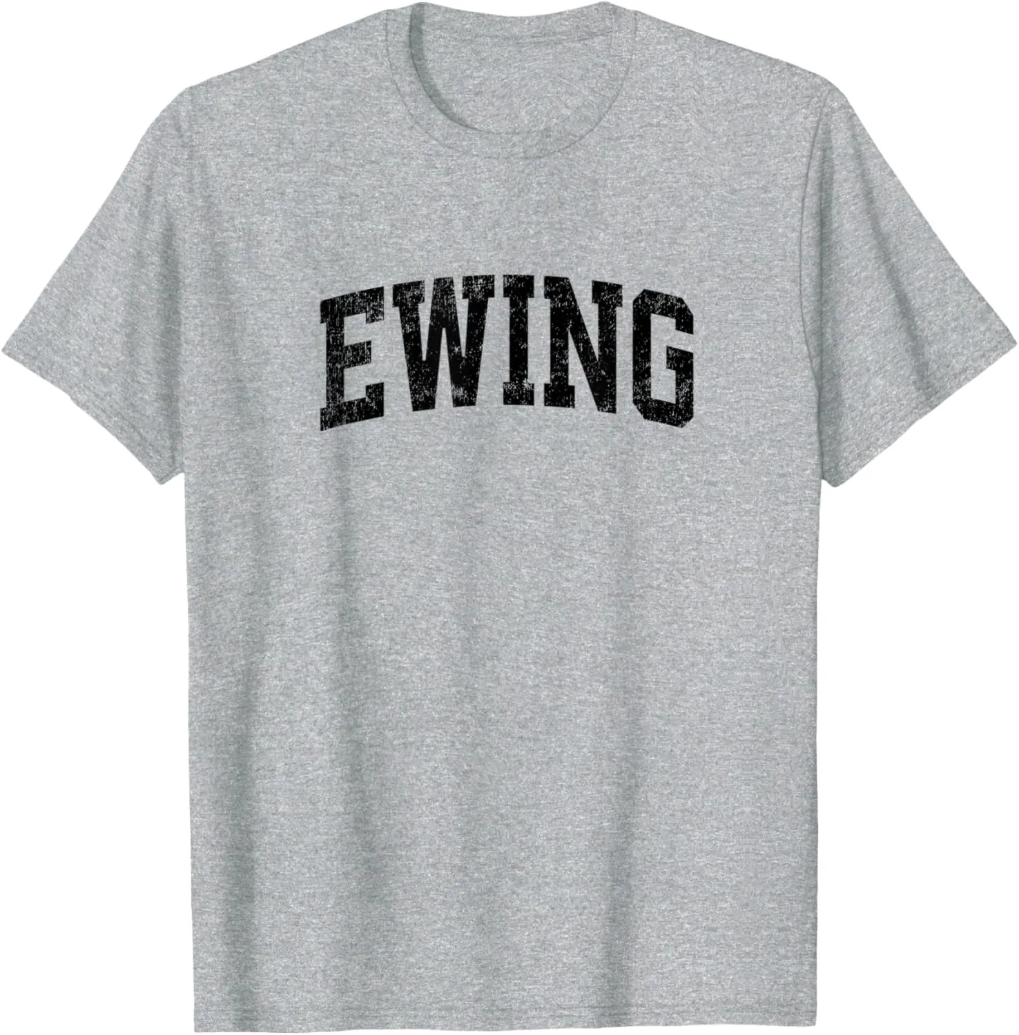 Ewing New Jersey NJ Vintage Athletic Sports Black Design T-Shirt