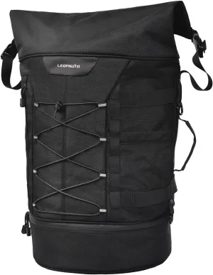 Expandable Motorcycle Travel Luggage bag Sissy Bar Bag, 30-48L Large Capacity Motorcycle Tail Bag with waterproof cover and Adjustable Shoulder Strap, motor rear seat bag with Carry Handle