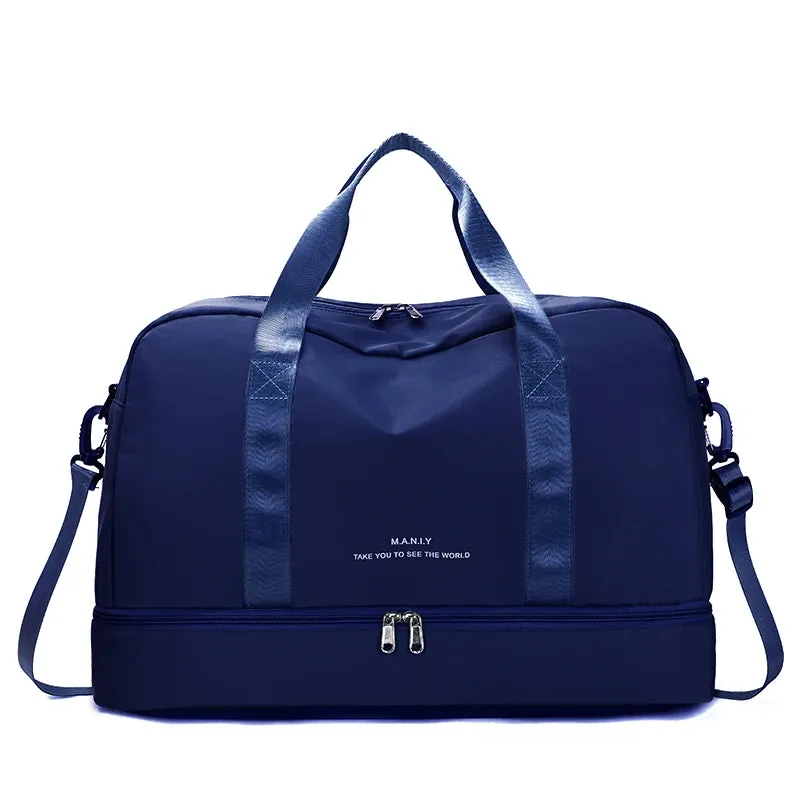 Expandable Travel Duffle Bag for Women – Large Capacity Sports Handbag, Fitness Bag, Weekend Overnight Bag