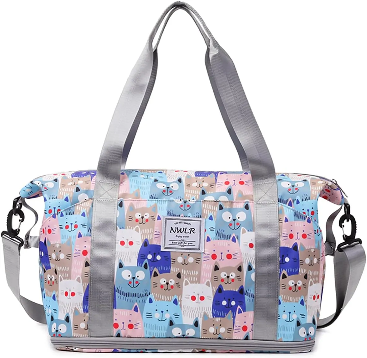 Expandable Travel Duffle Bag Weekender Carry on Overnight Bag Gym Bag for Women