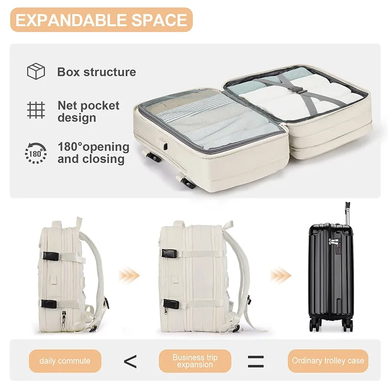 Expandable Travel Laptop Backpack