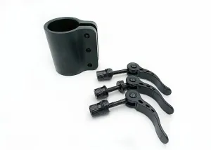 Extended Lock Clamp Hook 3 Holes Reinforced Locking Clamp for Kaabo Mantis 8 Mantis 10 Electric scooter Strengthen Pole Clip Lock Parts (Black)