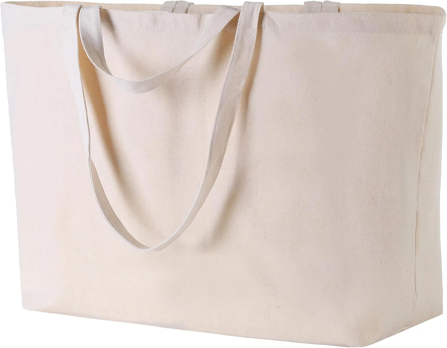 Extra Large Canvas Tote Bag - 27" X 16" X 8" Heavy Duty Reusable Shoulder Bag Personalized Custom Tote for Shopping