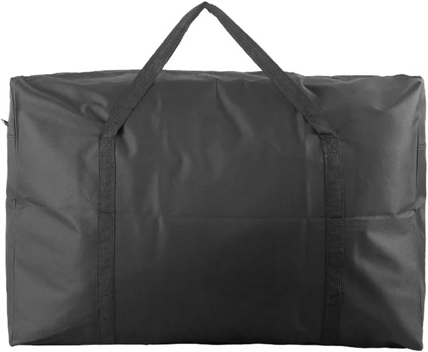 Extra Large Over-sized Handy Storage Bag Waterproof Heavy Duty Oxford Travel Luggage Caddy Organizer Quilt Blanket Duvet Reusable Laundry Bag Weekender Duffel Space Saver Storage Bag with Web Handles