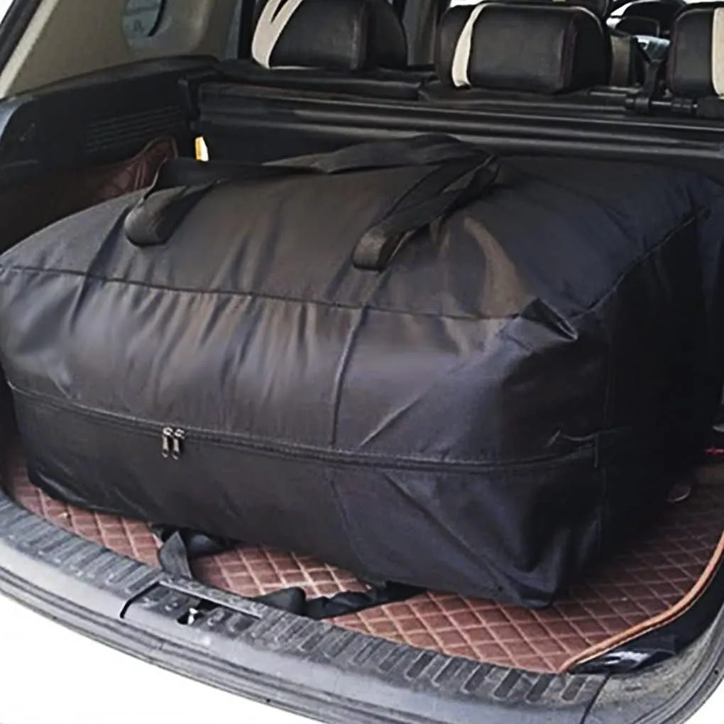 Extra Large Storage Bag for Moving Travel Bag Waterproof Large Moving Bag with Double Zippers and Reinforced Handles Large Capacity Duffle Bag for Moving Traveling Home Storage Packing, 2X160L, 39.37