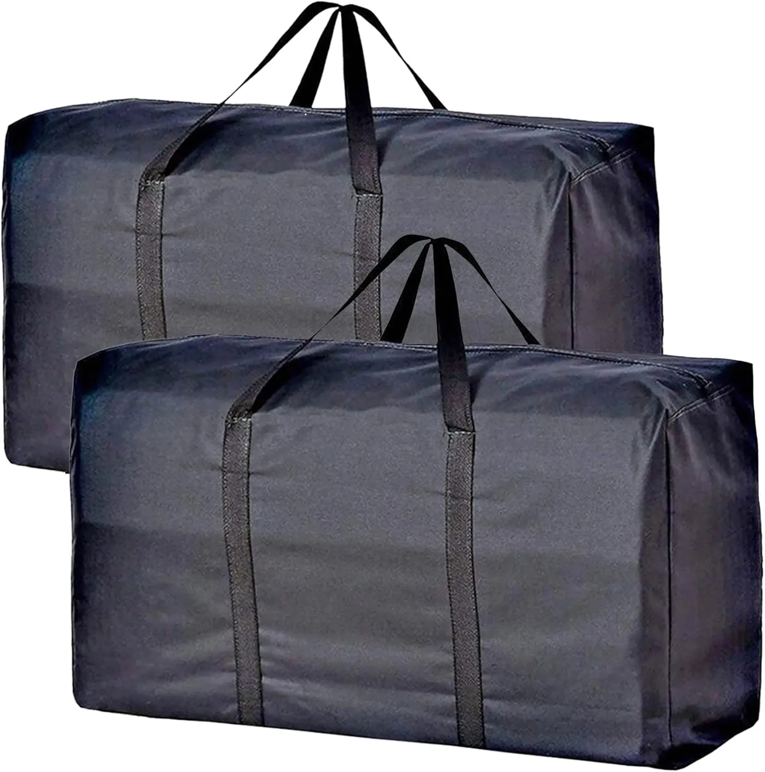 Extra Large Storage Bag for Moving Travel Bag Waterproof Large Moving Bag with Double Zippers and Reinforced Handles Large Capacity Duffle Bag for Moving Traveling Home Storage Packing, 2X160L, 39.37