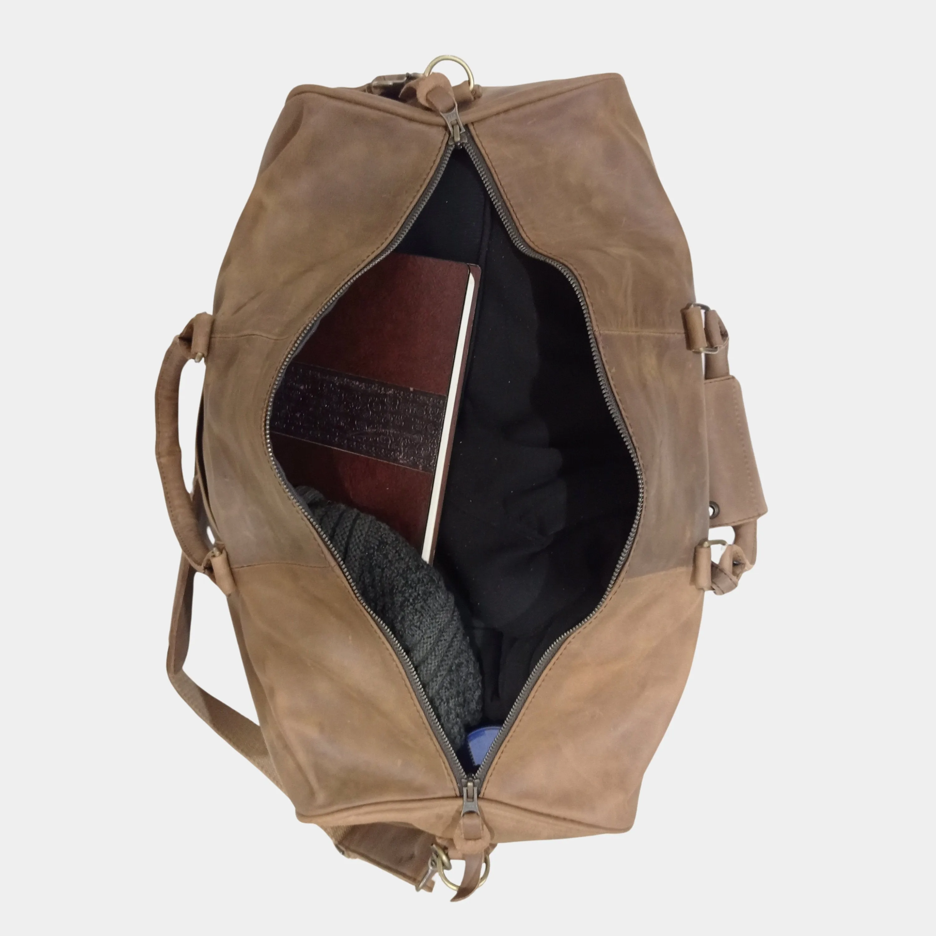 Eyre Brown Leather Duffle