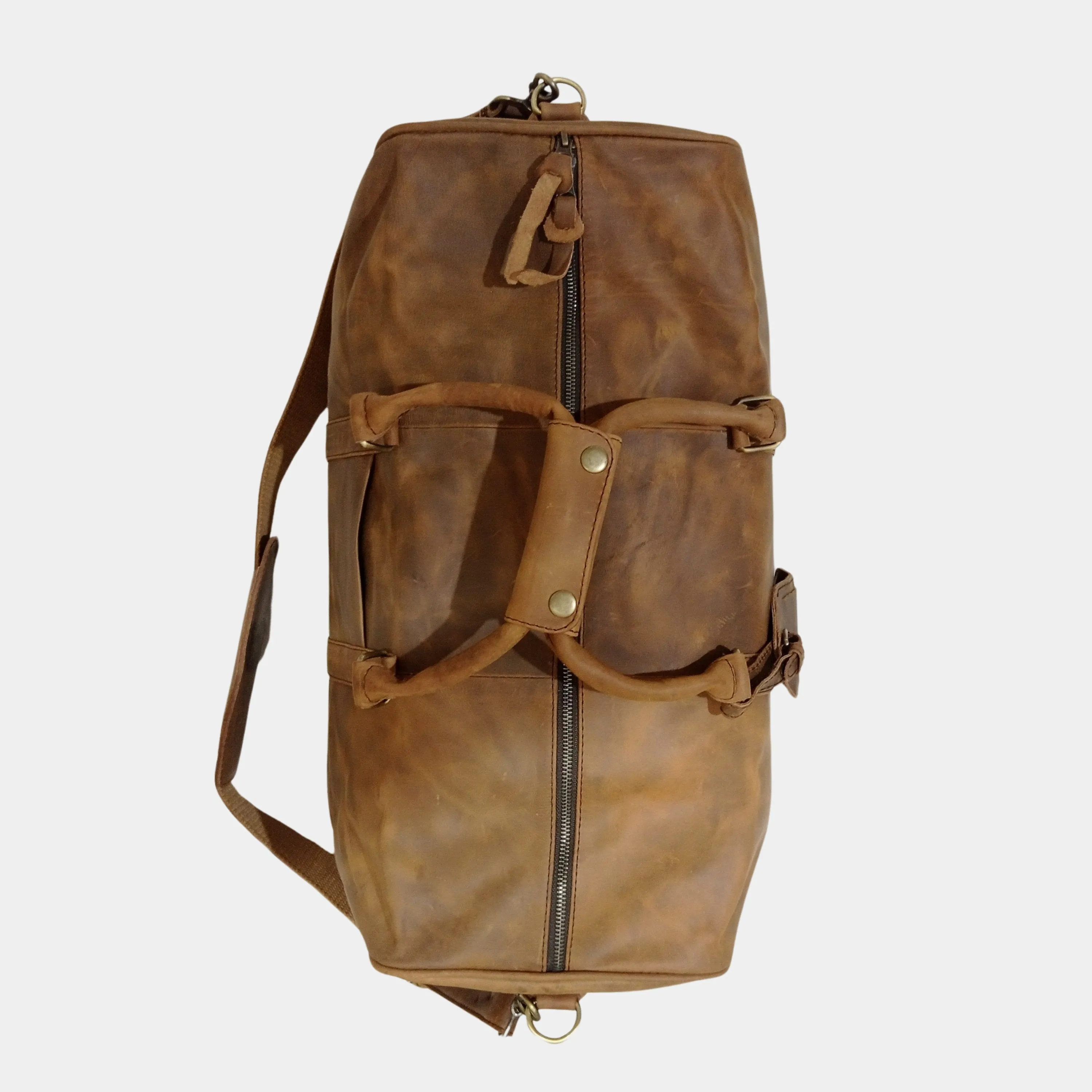Eyre Brown Leather Duffle