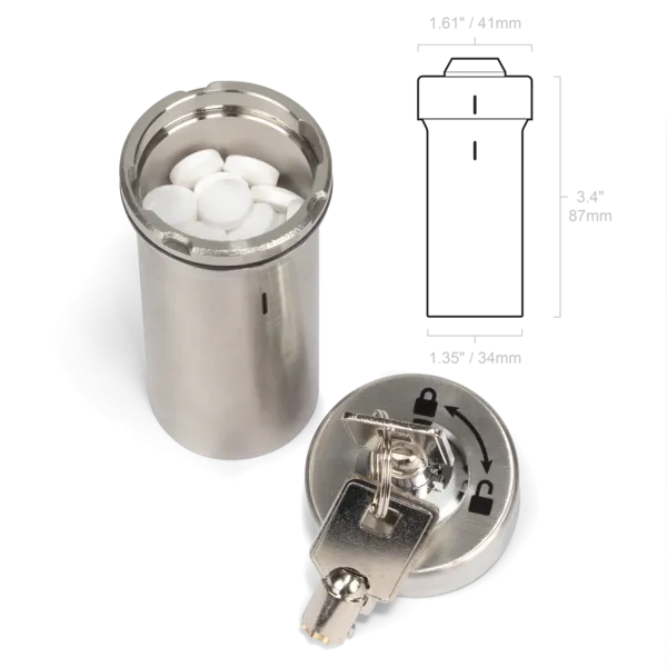 Ezy Dose® Stainless Steel Locking Container
