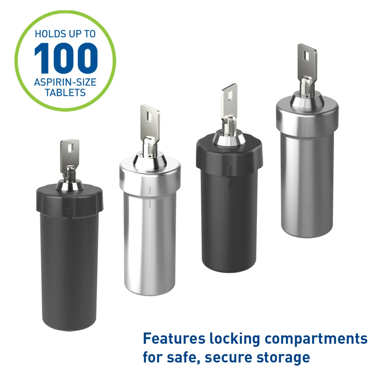 Ezy Dose® Stainless Steel Locking Container