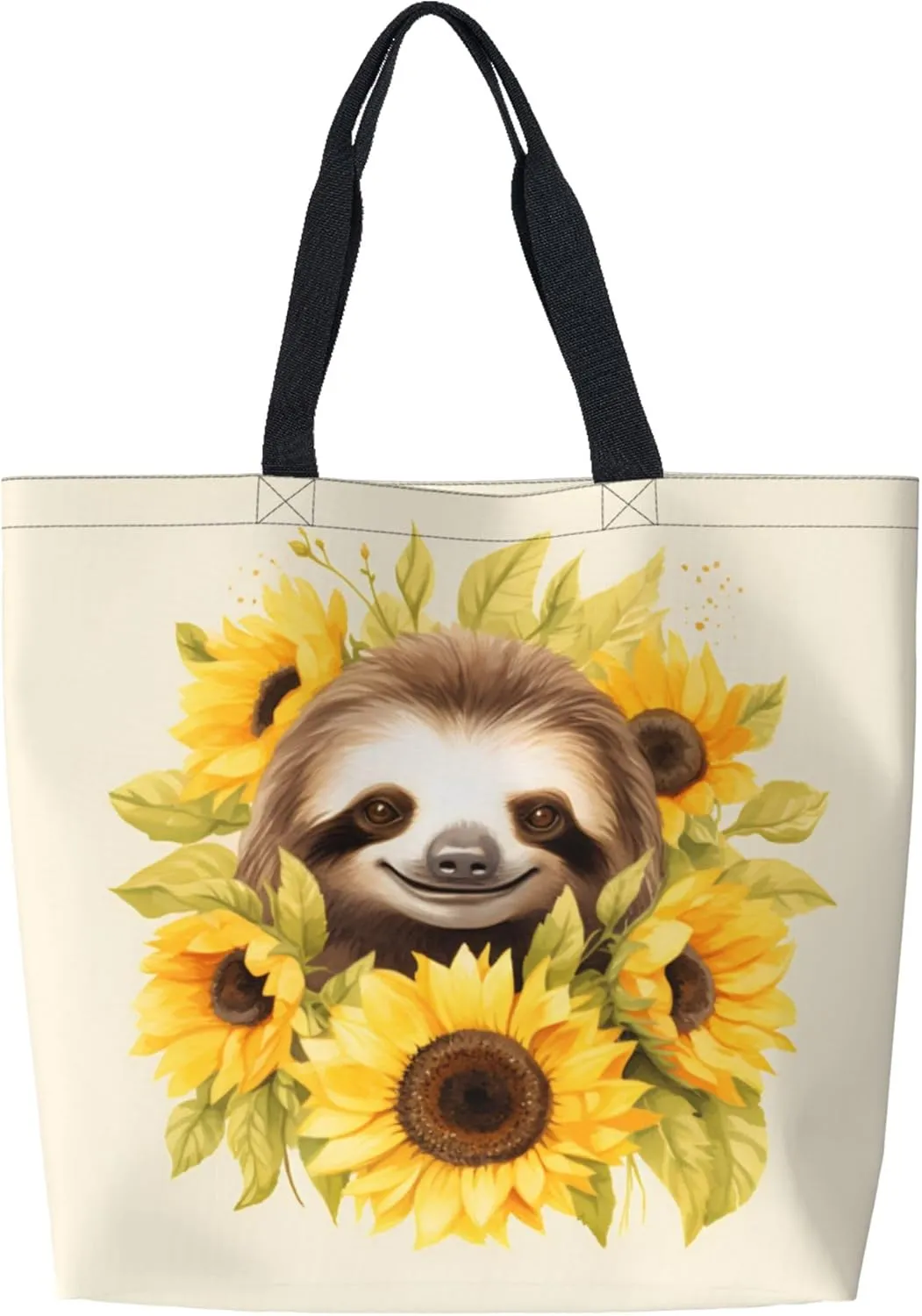 Famame Canvas Tote Bag Large Women Casual Shoulder Bag Handbag Reusable Multipurpose Shopping Grocery Bag For Outdoors…