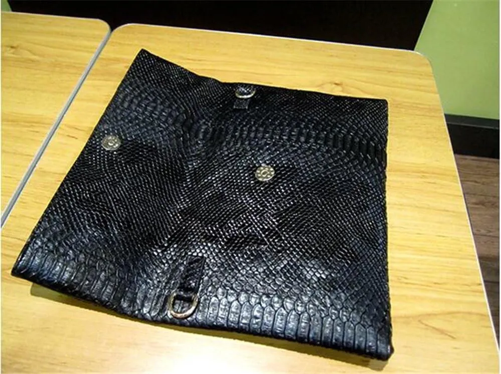 Fashion Snakeskin Envelop Clutch Purse Retro Oversized Handbags for Women