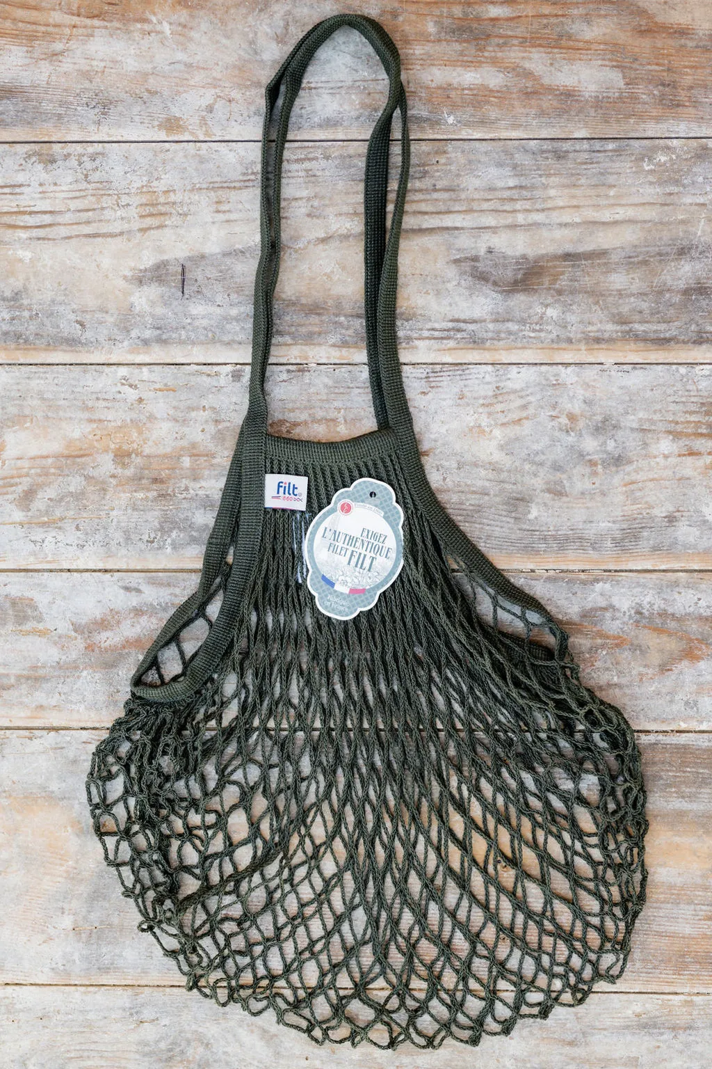Filt French String Bag Long Handle Kaki