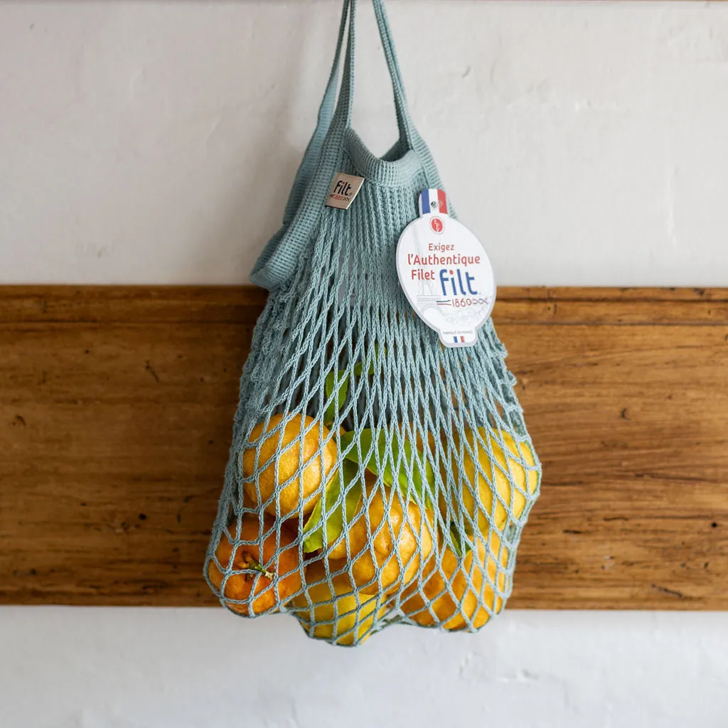 Filt French String Bag Petit Aqua Blue