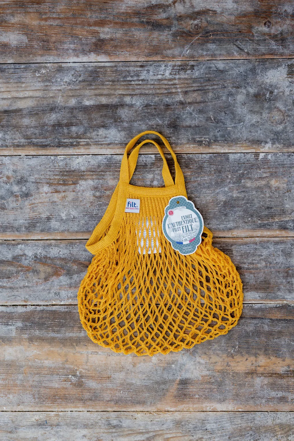 Filt French String Bag Petit Jaune Gold