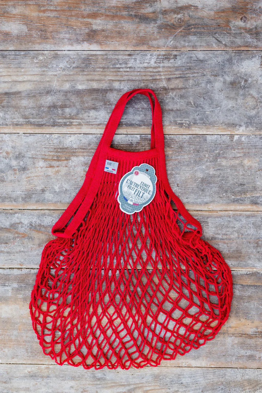 Filt French String Bag Short Handle Rouge