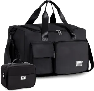 FIORETTO Women's Gym Duffle Bag with Shoes Compartment, 37L Capacity, Ideal for Travel, Gym, Sports, Duffel, Weekender