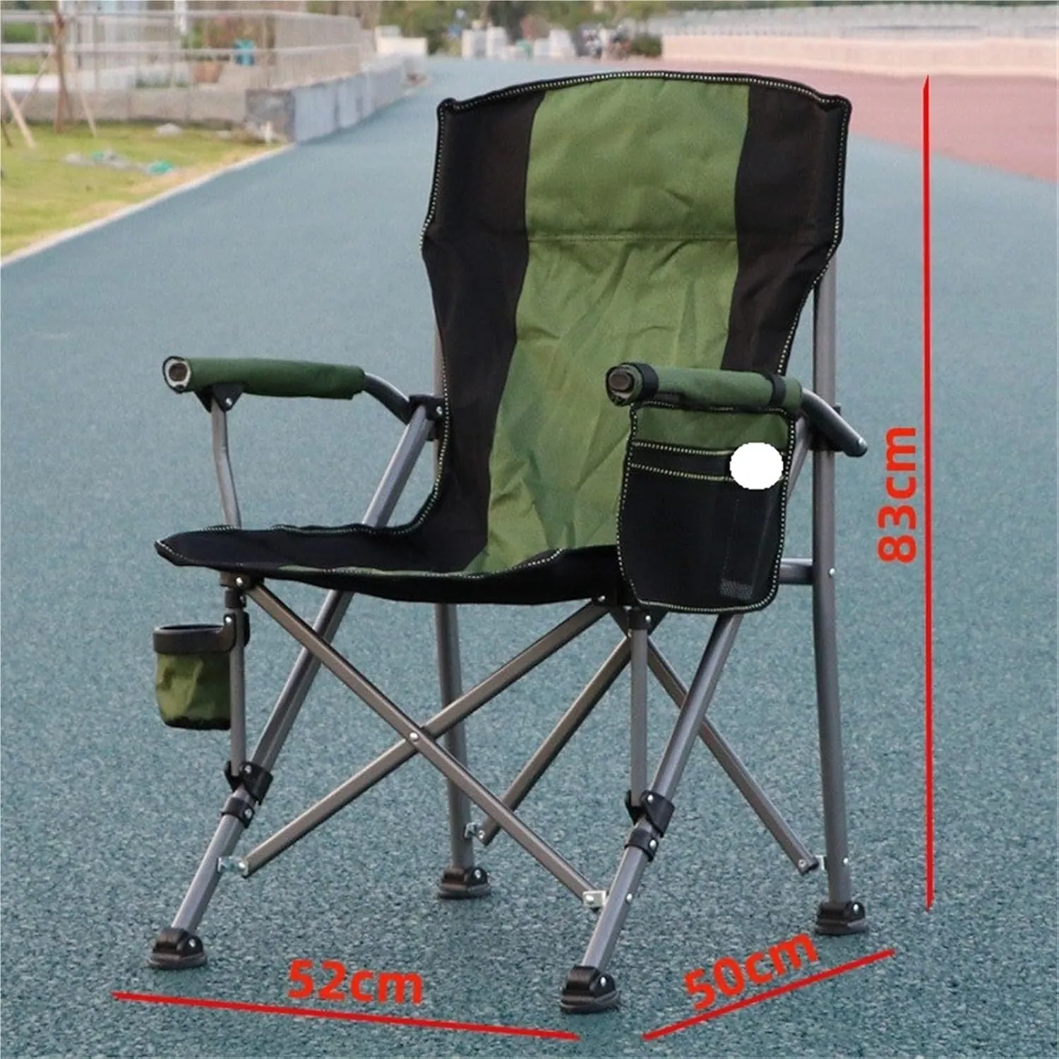 Fishing Chair Camping Folding Chair Portable Stall High Back Chair Folding Chair Green Blue Black Camouflage(Blue)
