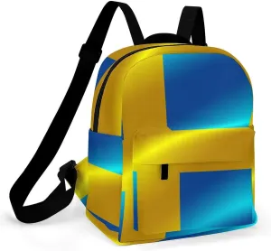 Flag of Sweden Backpack Mini Backpack Purse for Women