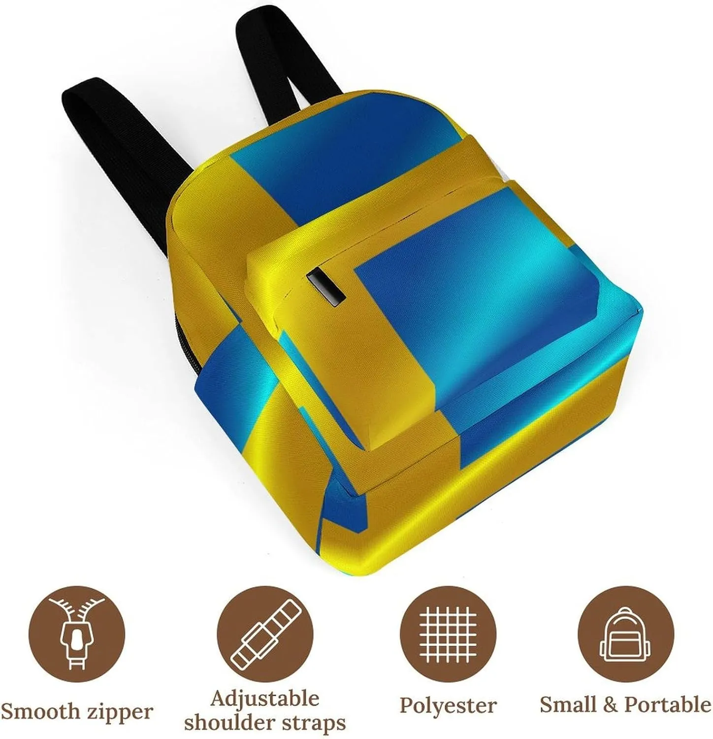 Flag of Sweden Backpack Mini Backpack Purse for Women