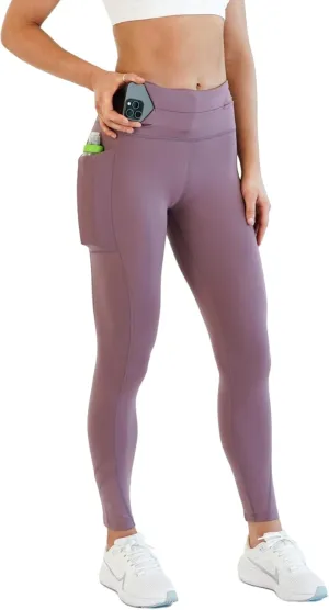 FlipBelt Women's Mid-Weight Leggings Workout with Pockets