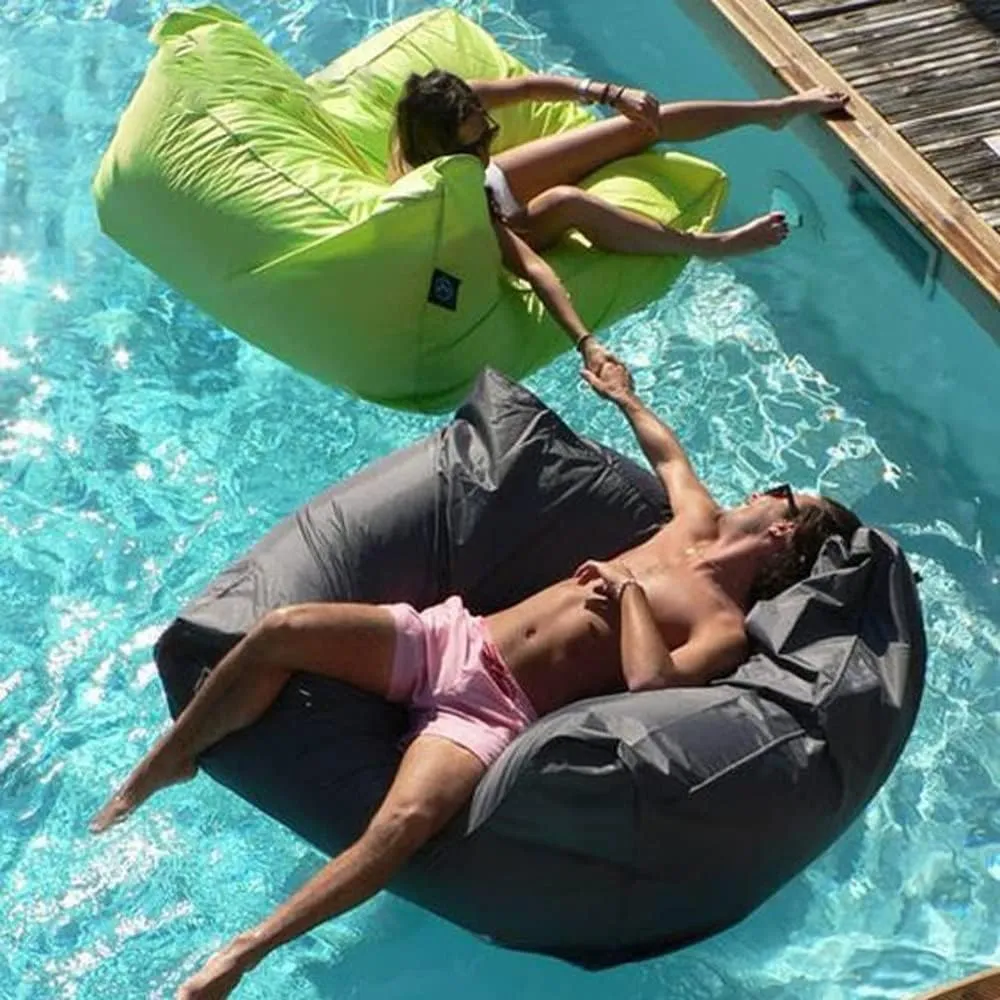 Floating Bean Bag For Pool( No Fillers),Water Play Lounge Chair,Floating Sun Chair,Pool Swimming Floating Bean Bag Lounger Cover No Filler Waterproof Pillow Sofa Bed Chaise Lounge Recliner(Black)