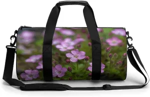 Flowers Blooming on The Ground Sport Gym Duffle Travel Bag for Women Men Overnight Weekender Bag with Shoe Compartment,Wet Pocket, 17.7in/9in/9in, style-40