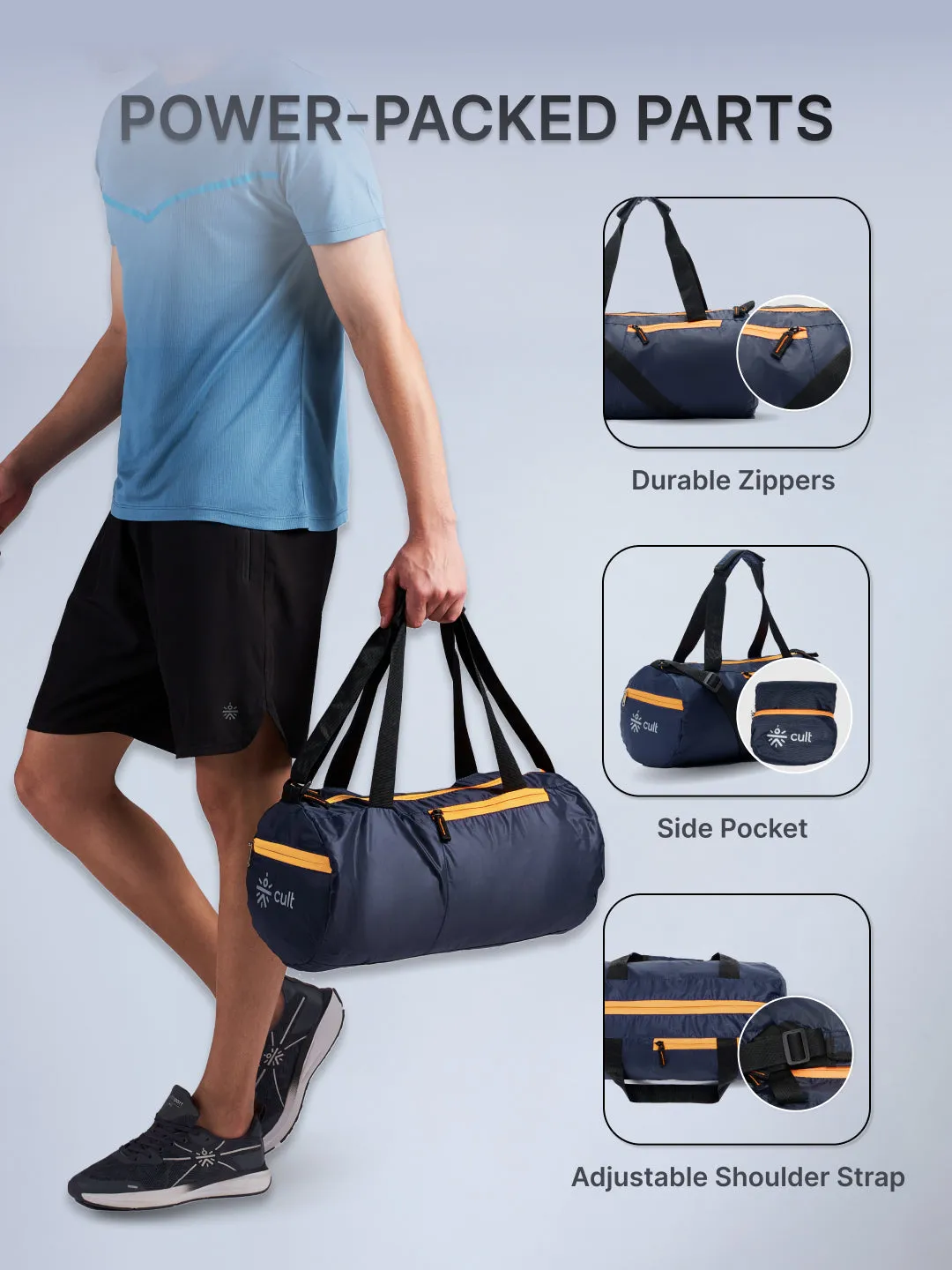Foldable Gym Bag 20L - Navy