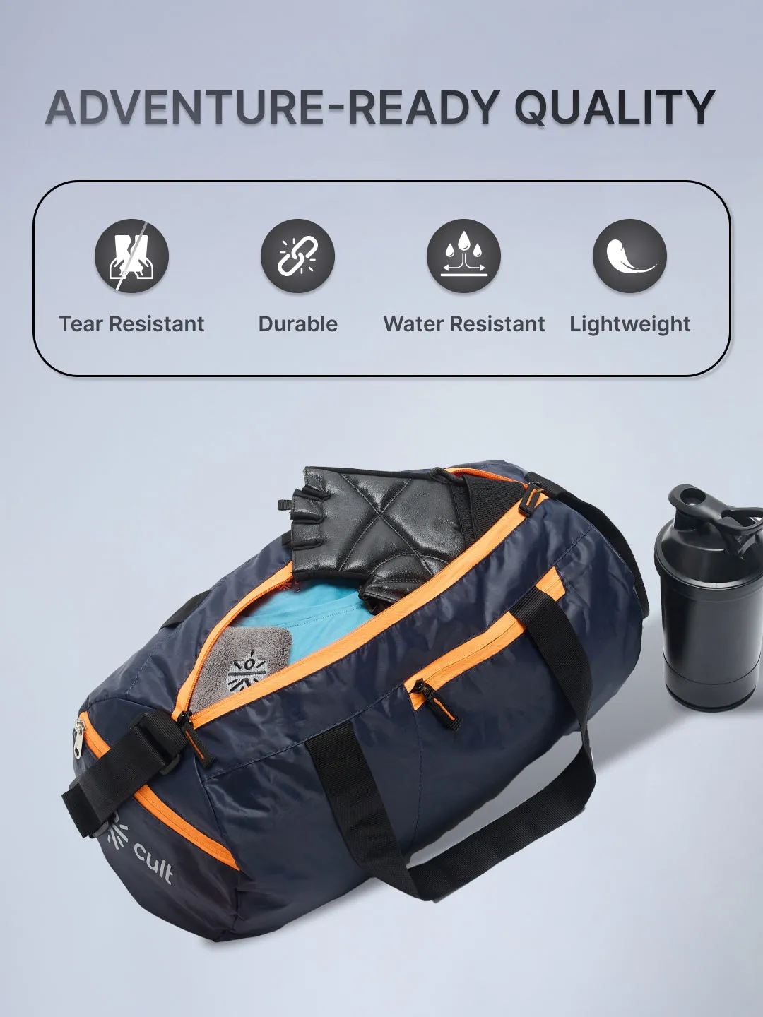 Foldable Gym Bag 20L - Navy