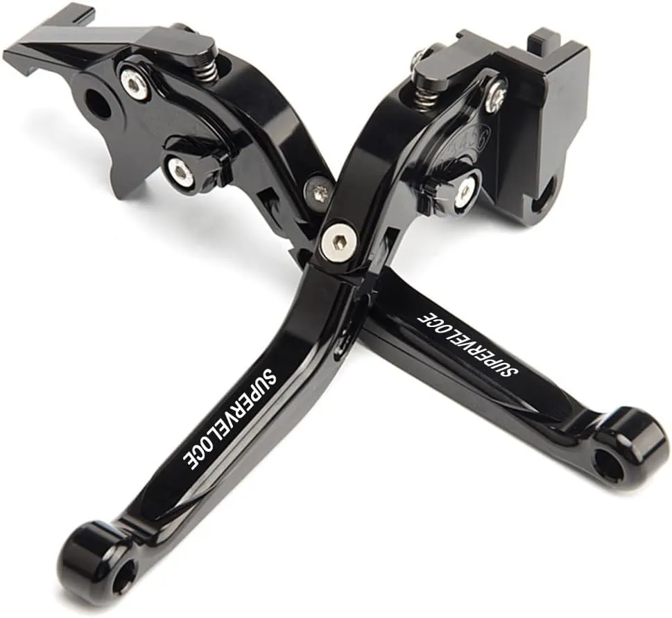 Foldable Retractable Brake Lever Clutch Lever for MV Agusta Superveloce 800 2023-2024, CNC Aluminum Alloy Made (Black)