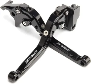 Foldable Retractable Brake Lever Clutch Lever for MV Agusta Superveloce 800 2023-2024, CNC Aluminum Alloy Made (Black)