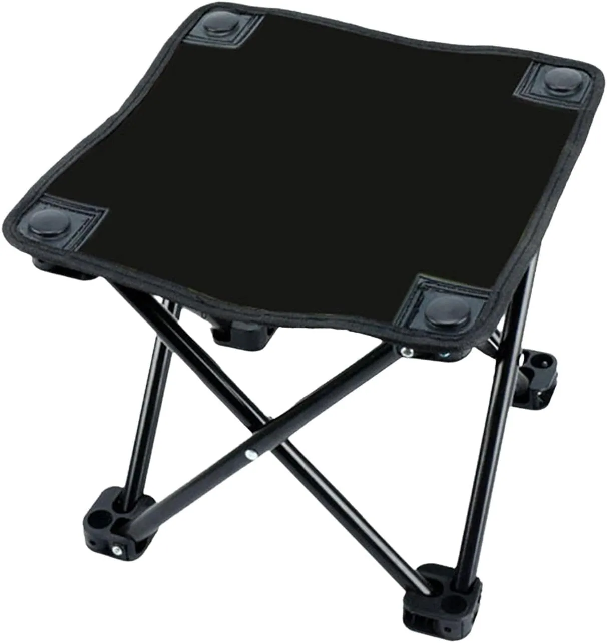 Folding Camping Stool Saddle Chair Multifunction Under Desk Footstool Collapsible Stool Fishing Chair for Gardening BBQ Patio