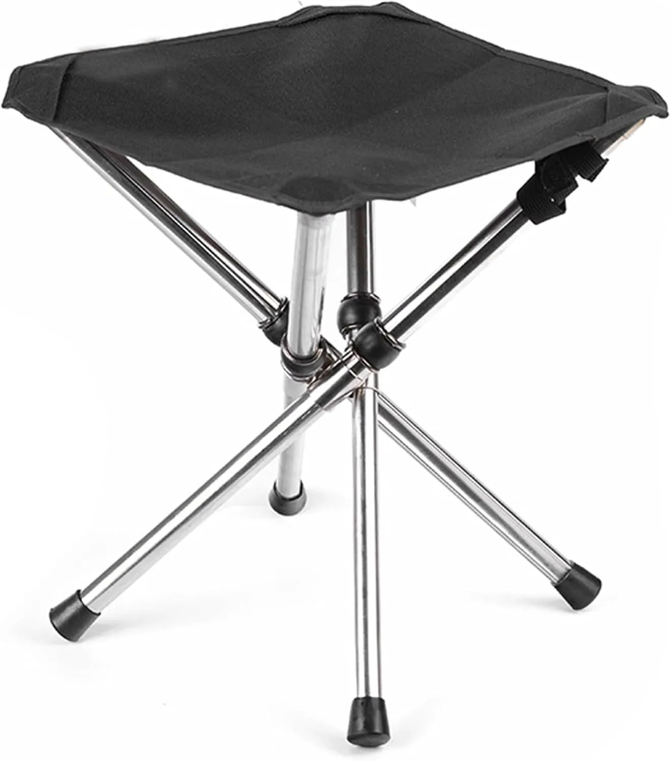 Folding Stool, 12.2inch 264lbs Heavy Loading Tripod Folding Stool, Wear-Resistant Camping Stool, Outdoor Folding Stool, Fishing Stool Camping Chair for Walking Hiking Travel