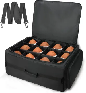 Football Carry Bag, Holds and Organizes 12 Pcs Footballs