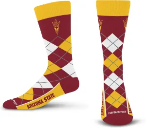 For Bare Feet Argyle Remix Dress Sock