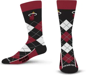 For Bare Feet Men's NBA Argyle Remix Dress Sock