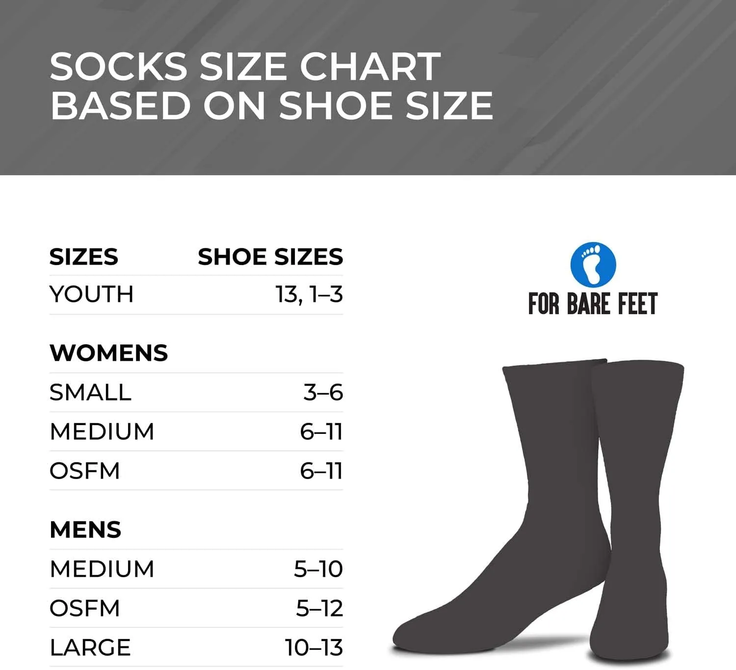 For Bare Feet NHL Youth Surge Socks - All Weather Performance - Machine Washable - Boys & Girls - Comfortable socks for Game