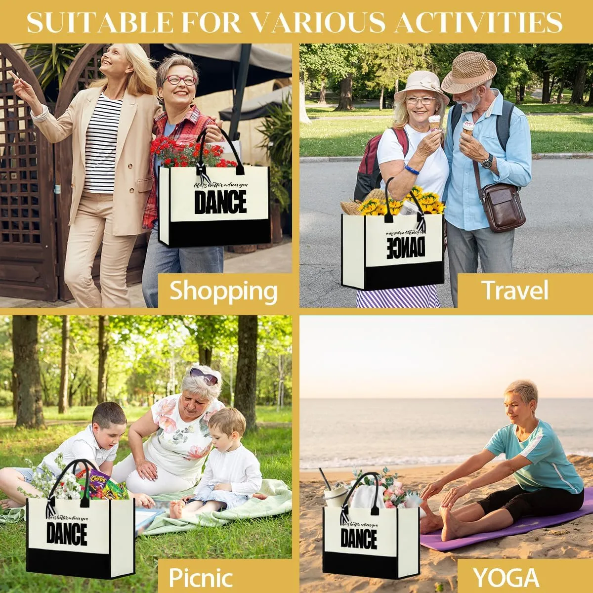 FORBIDDEN PAPER Retirement Gifts for Women Retirement Decorations Travel Gift Lake House Gifts Boat BeachTote Bag