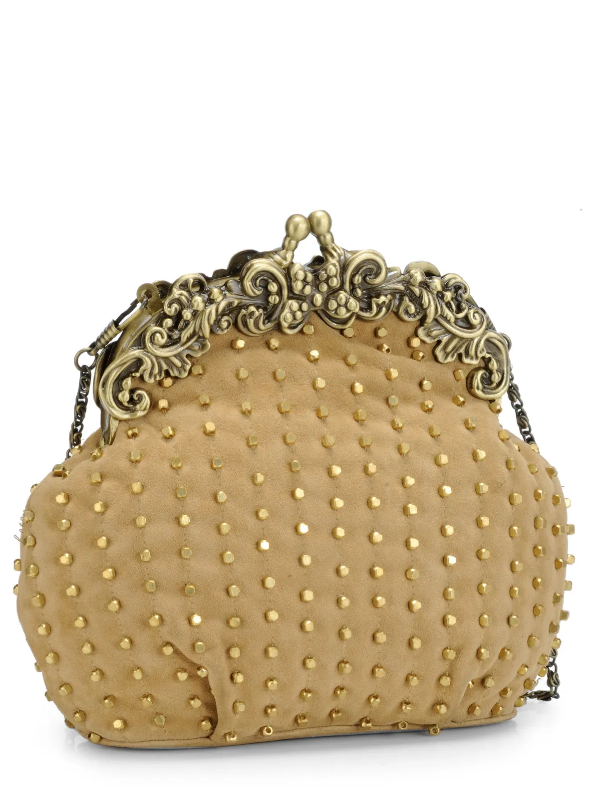 Framed Purse in Soft Suede