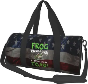 Frog Parking Only All Otners Will Be Toad Duffel Bag Gym Bag Travel Sports Tote Large Foldable Beach Swim Yoga7