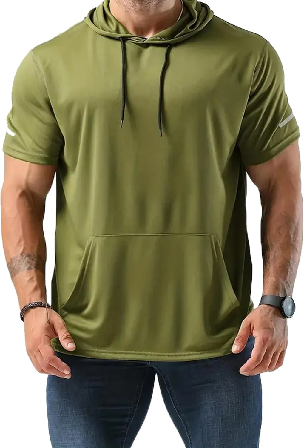 frueo Men's 3 Pack Workout Shirts Quick Dry Moisture Wicking Short Sleeve Mesh Athletic T-Shirts
