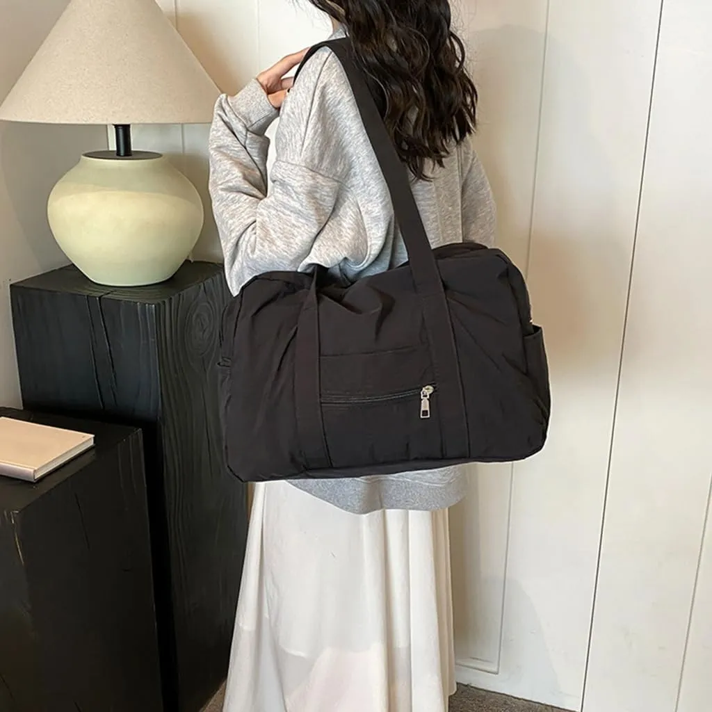 Functional Nylon Travel Shoulder Bag with Easy Access Underarm Bag for Women